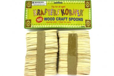 Wooden craft spoons