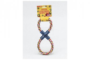 Figure 8 Multi-Colored Rope Dog Toy