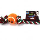 Dog tug rope with ball