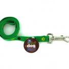 Woven Dog Leash with Paw Print Design