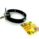 Dog collar with bone-shaped charm