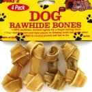Small rawhide dog bones