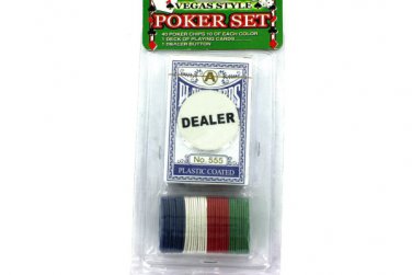 Vegas style poker set