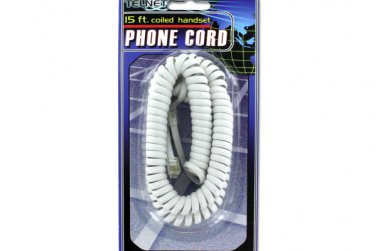 Coiled telephone cord (assorted colors)