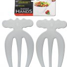 Plastic salad hands