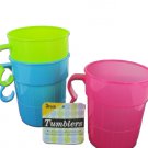 Plastic tumblers with handle