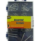 Assorted screws in storage box