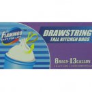 Drawstring tall kitchen bags, box of 8