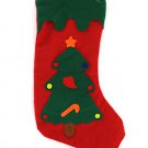 Felt Christmas stocking, Christmas tree