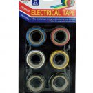 Electrical tape in assorted colors, pack of 6