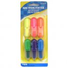 Mini highlighters, pack of 6