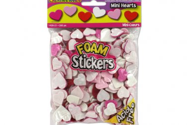 Foam Heart Stickers