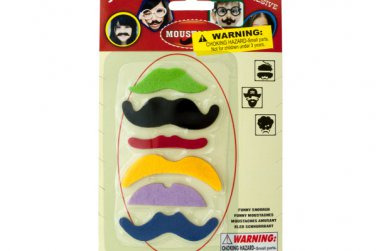 Self-Adhesive Mustache Play Set