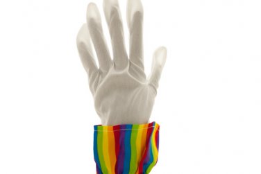 Rainbow Clown Gloves
