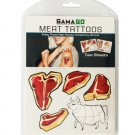 Meat Temporary Tattoos