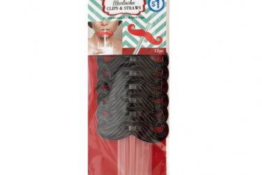 Mustache Clips &amp; Straws