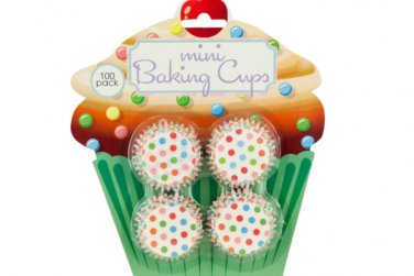 Mini Polka Dot Print Baking Cups