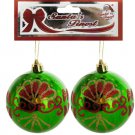Christmas Jeweled Glitter Ball & Drop Ornament Set