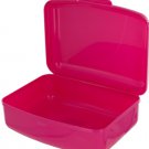Plastic Lunch Box with Snap Lid - 2 pack