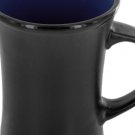 9 oz. Black & Cobalt Blue Ceramic Hourglass Mug