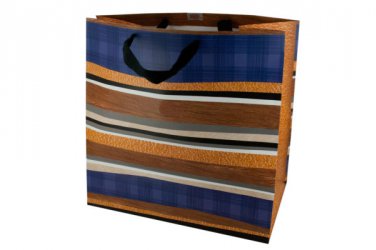 Large Father's Day Striped Gift Bag