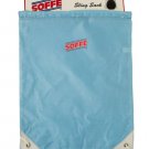 Light Blue Drawstring Sling Backpack