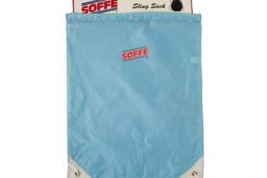Light Blue Drawstring Sling Backpack