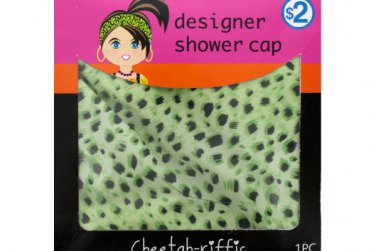 Cheetah Print Designer Shower Cap