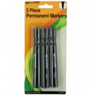 Black Permanent Marker Set