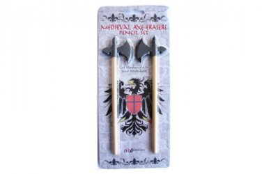 Medieval Axe Erasers Pencil Set