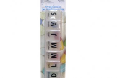 Large Spanish Language 7-Day Pill Box
