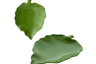 melamine dish leaf design