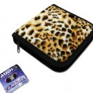 Animal print CD and DVD holder