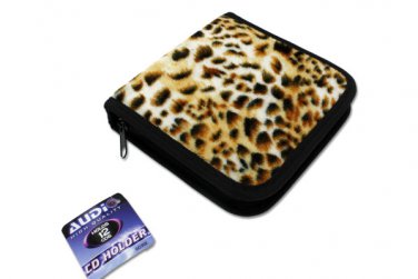 Animal print CD and DVD holder