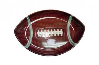 Football shaped serving tray
