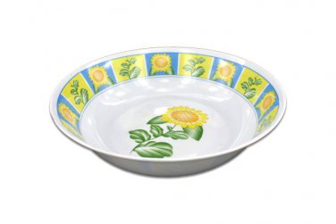 Bowl with sunflower design