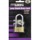 Long Shank Brass Lock with Keys