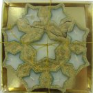 Gold and Silver Star Glitter Candles