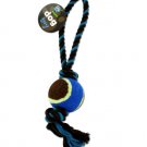 Knotted Dog Toy with Tennis Ball