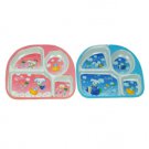 Melamine kid's plate with 4 sections, assorted designs