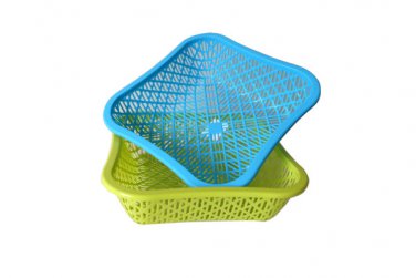 Square basket, assorted colors