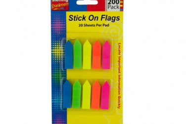 Neon Arrow Stick-On Flags Set