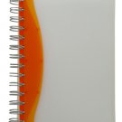 7" Orange/Clear Notebook