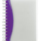 7" Purple/Clear Notebook