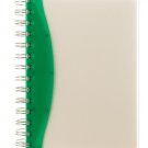 7" Green/Clear Notebook