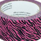 Neon Pink Zebra Duct Tape