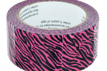 Neon Pink Zebra Duct Tape
