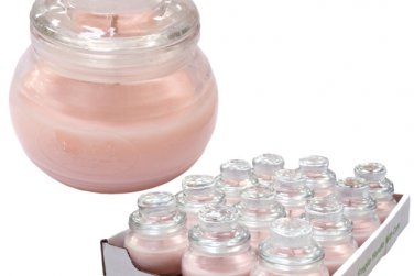 French Vanilla Honeypot Jar Candle Display