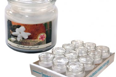 Jasmine & Riceflower Jar Candle Display