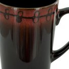 Brown & Coral Shadow Ceramic Mug